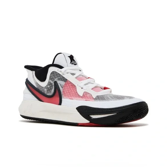 NIKE KYRIE 8 GO GS 'WHITE UNIVERSITY RED-BLACK’ NiB 4.5Y - Picture 1 of 15